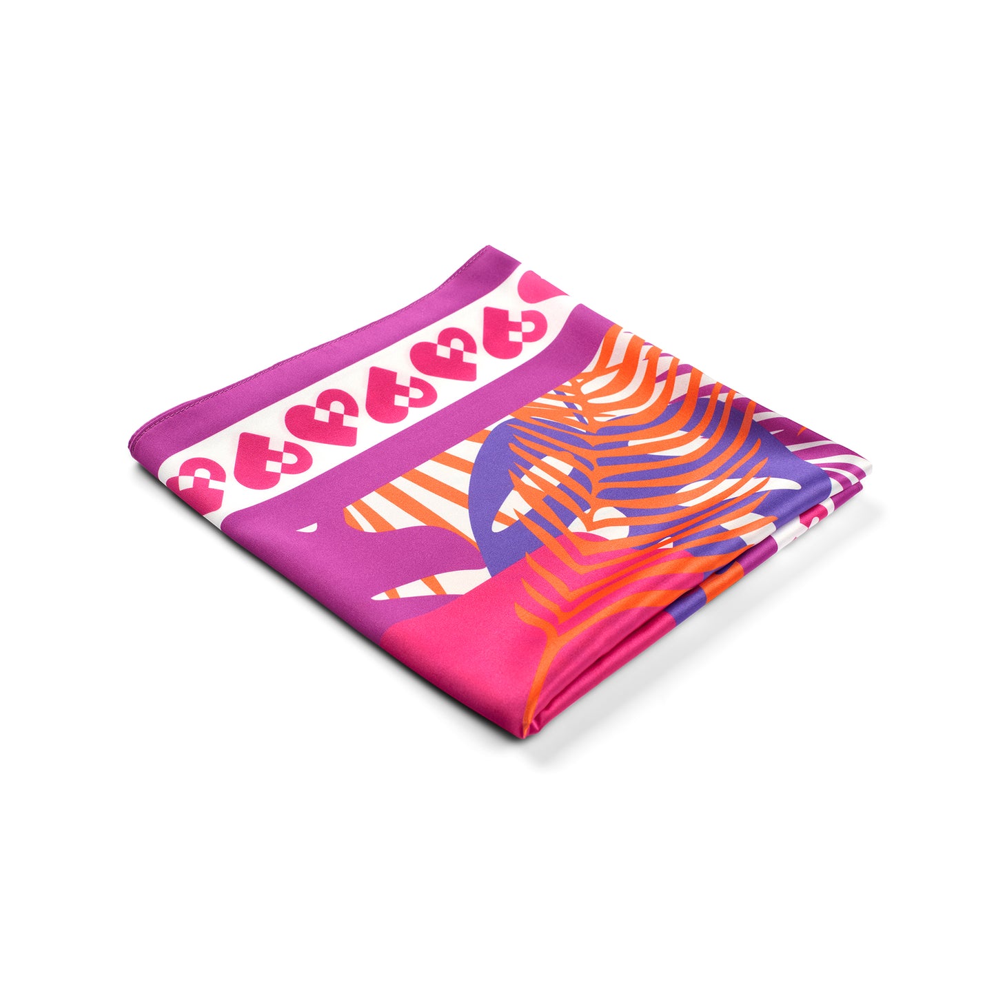 Stay AI Floral Silk Scarf