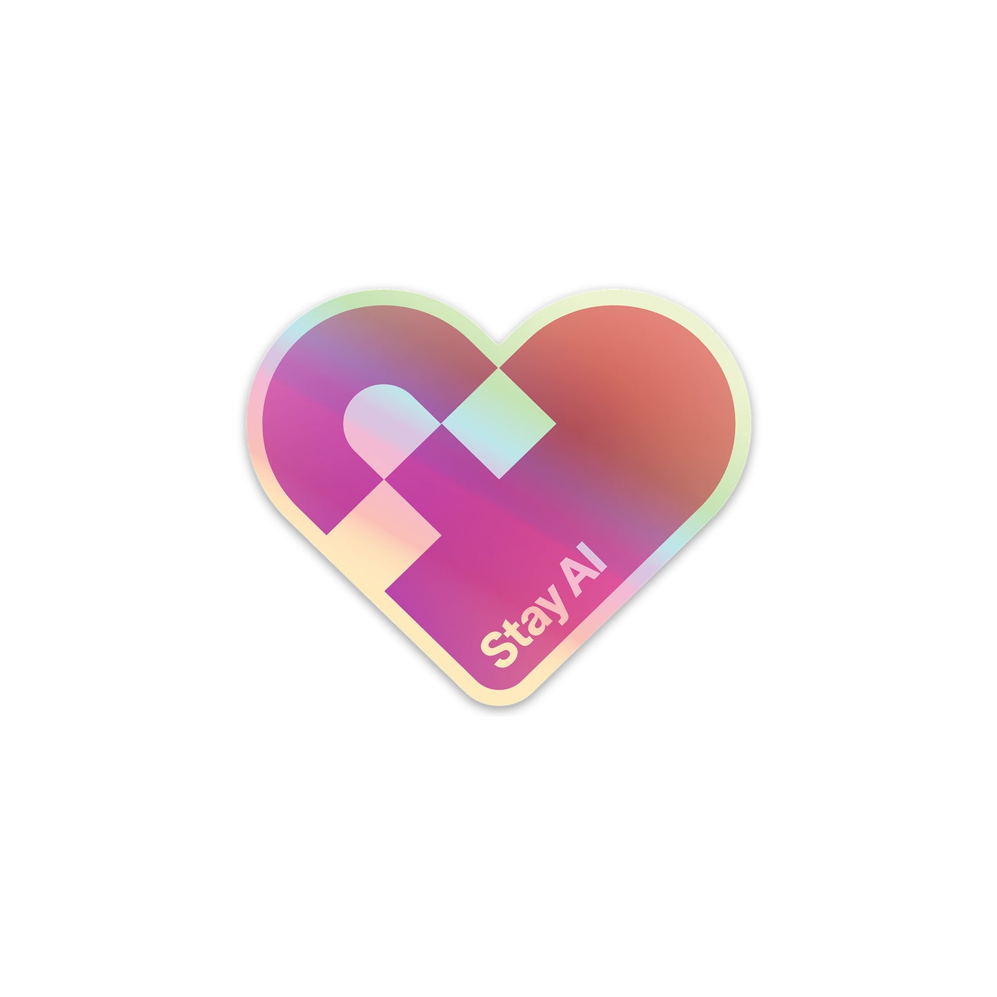 Stay AI Holographic Sticker