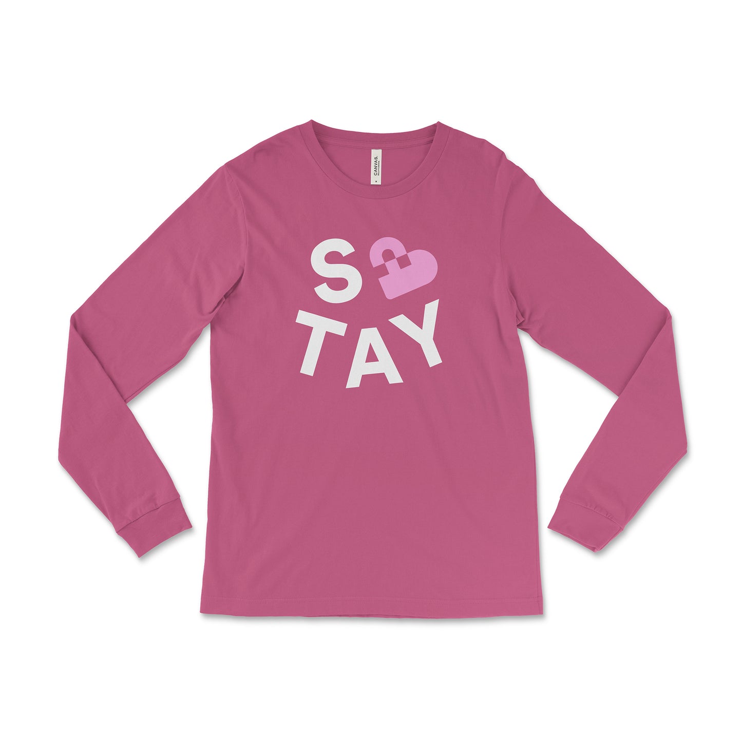 Stay AI Long Sleeve Tee - Berry