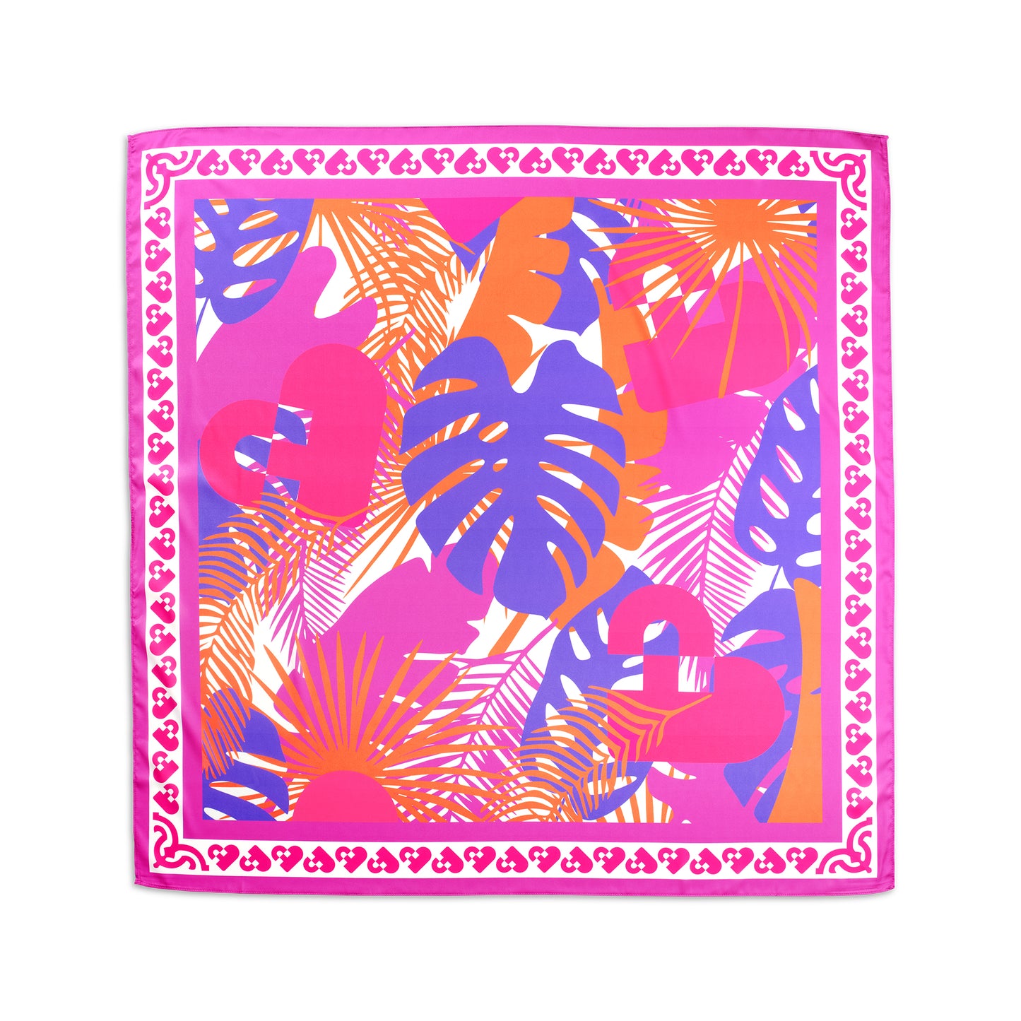 Stay AI Floral Silk Scarf