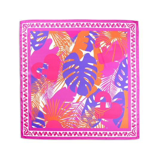 Stay AI Floral Silk Scarf