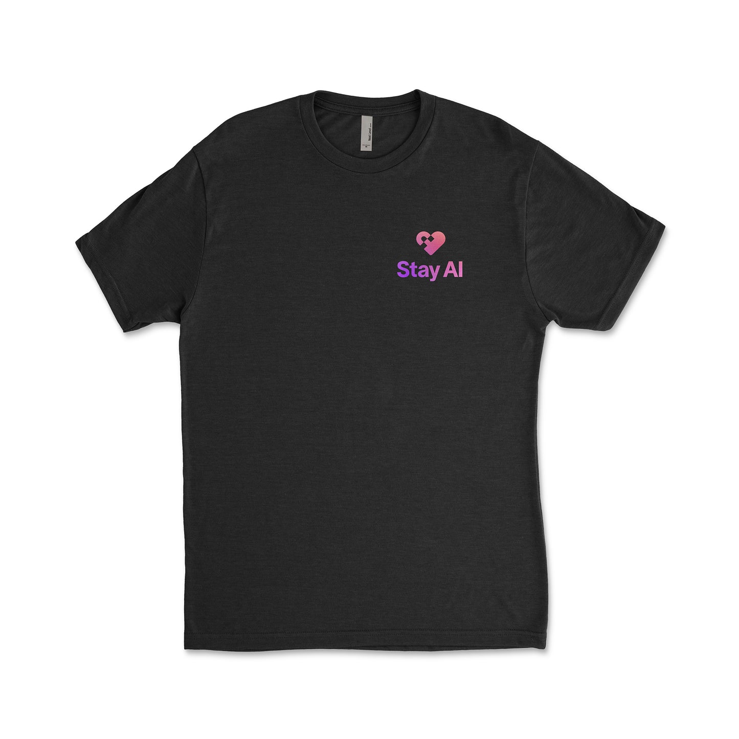 Stay AI Stacked Gradient Logo Tee