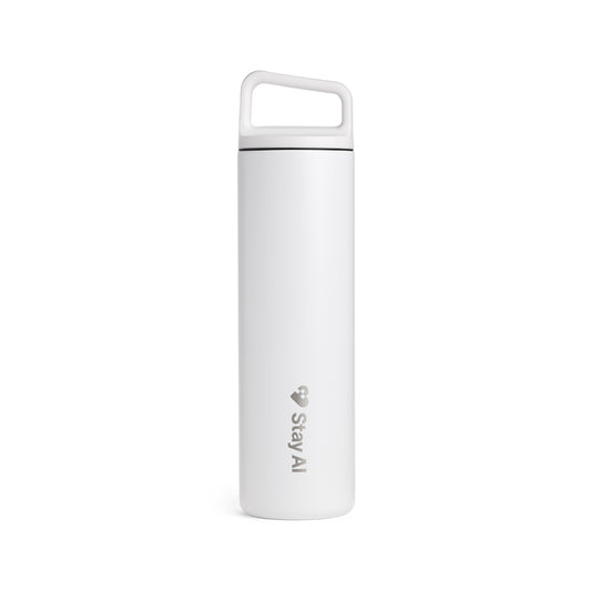 Stay AI 20 oz Water Bottle - White