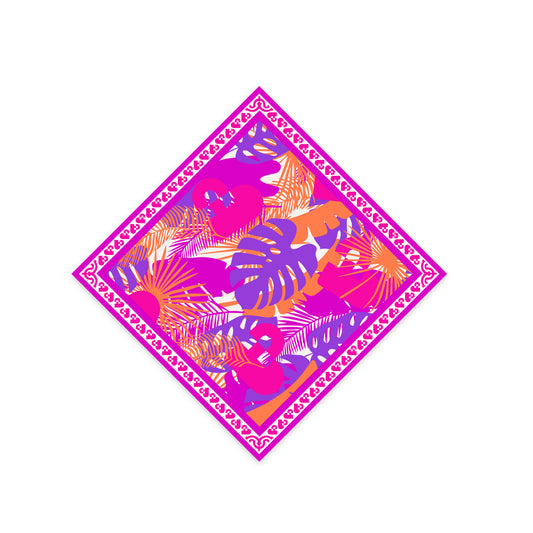 Stay AI Floral Silk Scarf