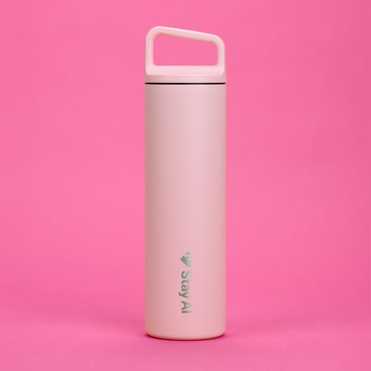 Stay AI 20 oz Water Bottle - Pink