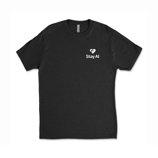 Stay AI Stacked Logo Tee